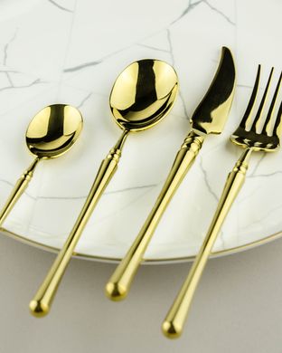 Набір столових приборів "Зальцбург" золотого кольору