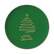Большая обеденная тарелка с елкой "Merry Christmas" зеленая 30,5 см