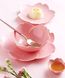 Комплект тарілок "Сакура" у вигляді рожевих квіток