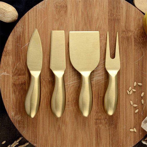 Набор ножей для сыра "Гауда" золотого цвета