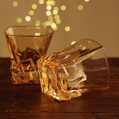 Стеклянный стакан "Ice"-золотой